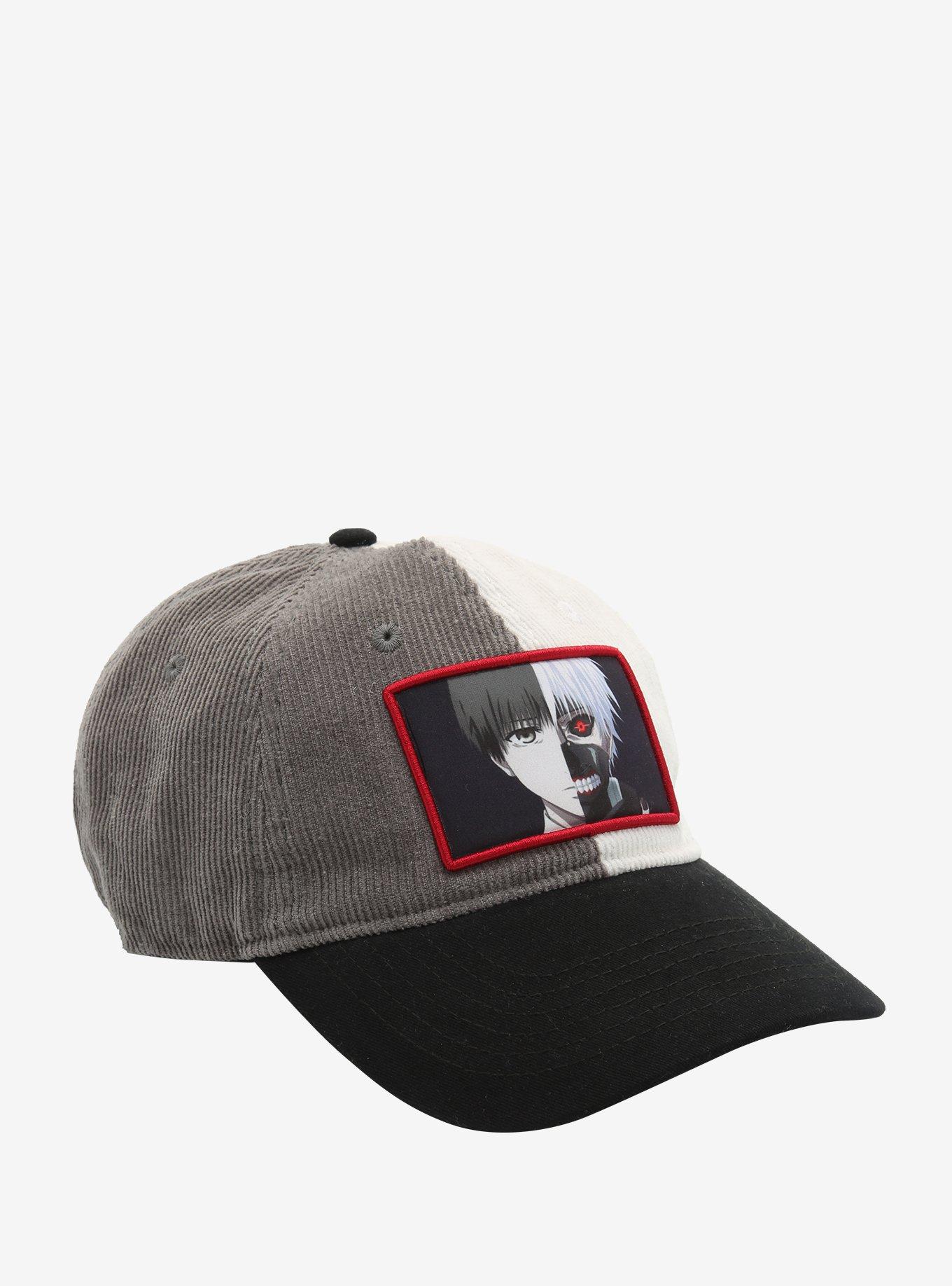 Tokyo Ghoul Ken Kaneki Split Face Corduroy Dad Cap, , hi-res