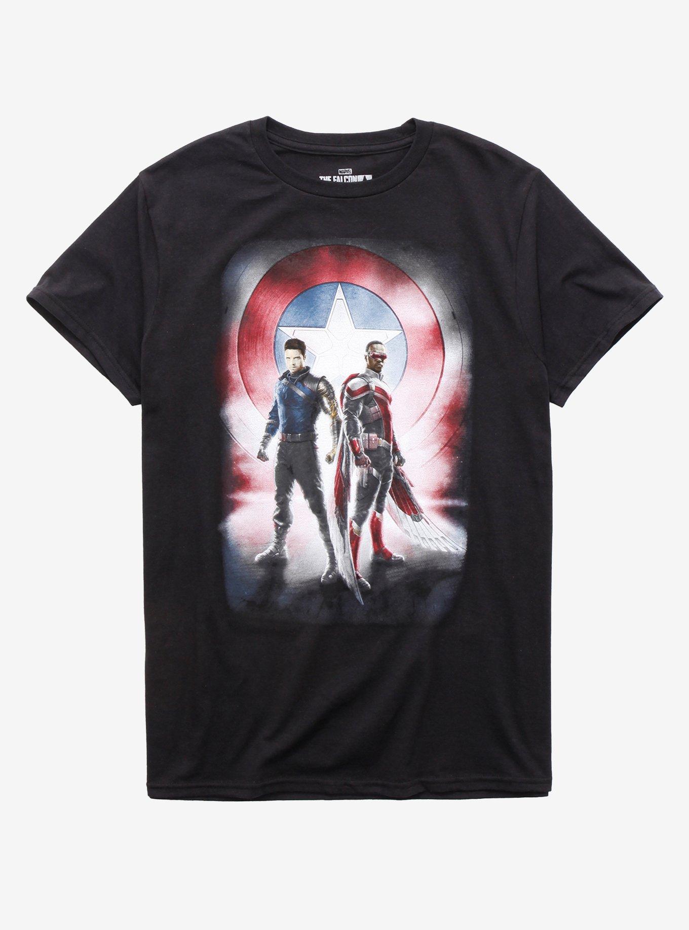 The Falcon And The Winter Soldier Duo T-Shirt, BLACK, hi-res