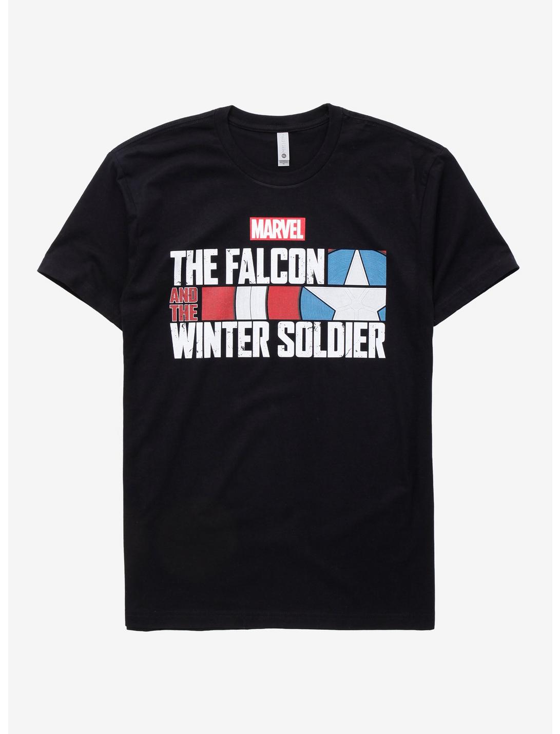 Marvel The Falcon And The Winter Soldier Title T-Shirt, BLACK, hi-res