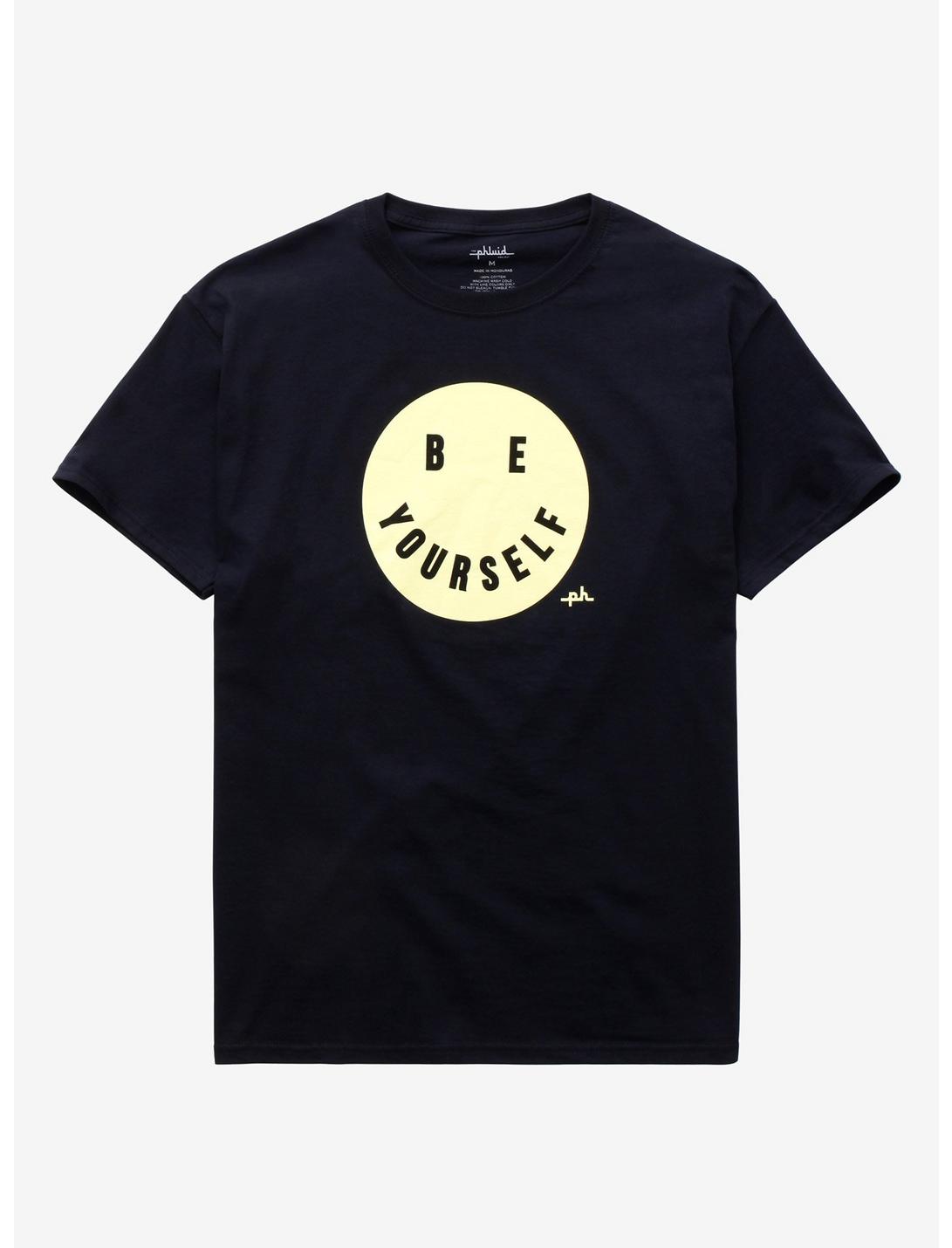 The Phluid Project Be Yourself Smile T-Shirt, BLACK, hi-res