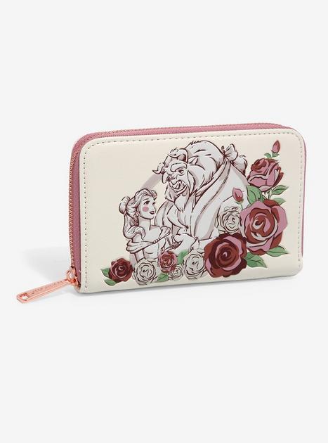 Flower Embossed Small Wallet PU Pink