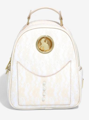 NWT Loungefly Disney Beauty & the Beast Cream Lace Backpack - BoxLunch Exclusive Loungefly Disney Beauty and the Beast Belle & Beast Velvet  main image 4