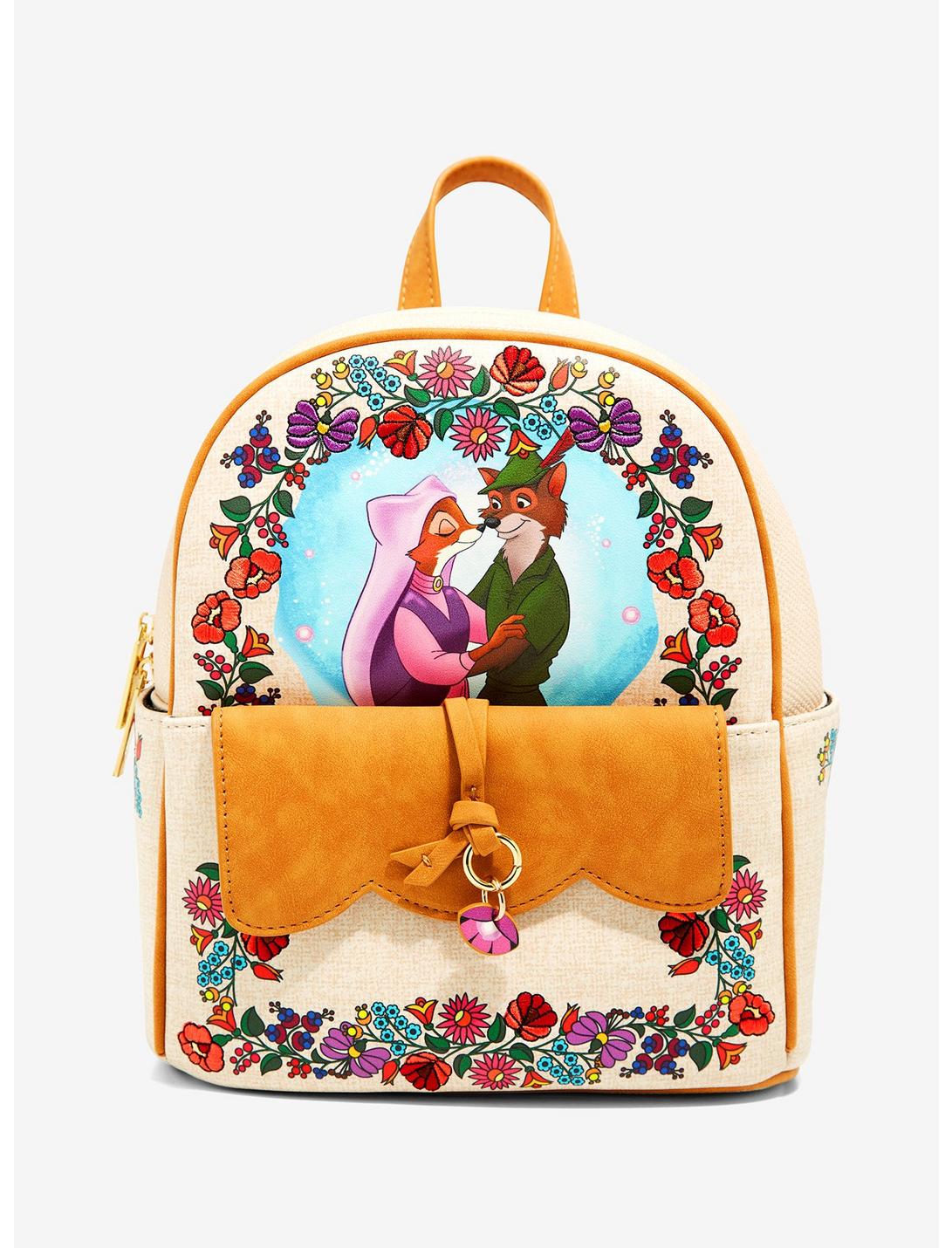 Danielle Nicole Disney Robin Hood Floral Mini Backpack - BoxLunch Exclusive, , hi-res