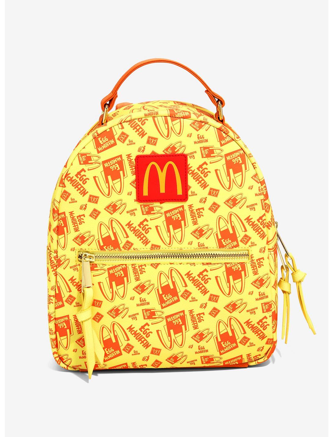 McDonald's Breakfast Egg McMuffin Logo Allover Print Mini Backpack - BoxLunch Exclusive, , hi-res