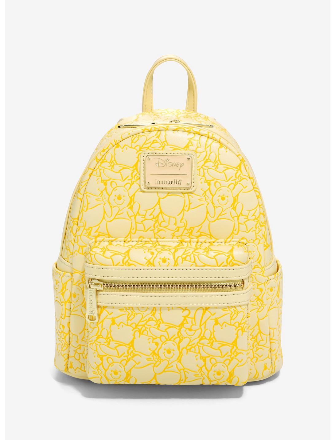 Loungefly Disney Winnie the Pooh Pooh Bear Allover Embossed Print Mini Backpack - BoxLunch Exclusive, , hi-res