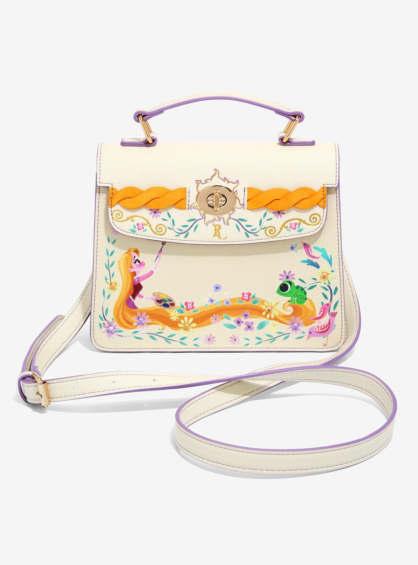 Loungefly Disney Tangled Rapunzel Cosplay Magic Flower Crossbody Purse