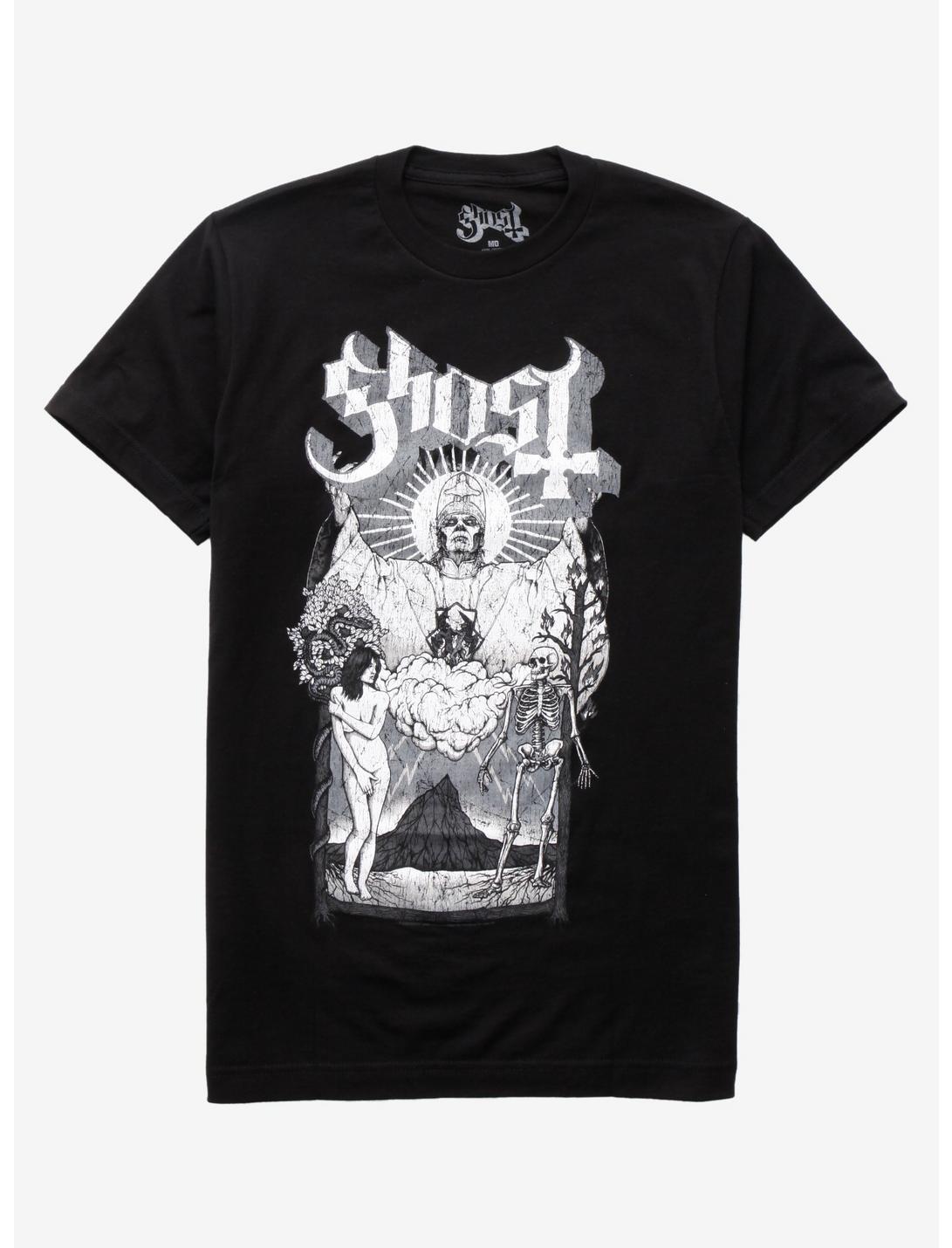 Ghost Tarot Girls T-Shirt, BLACK, hi-res