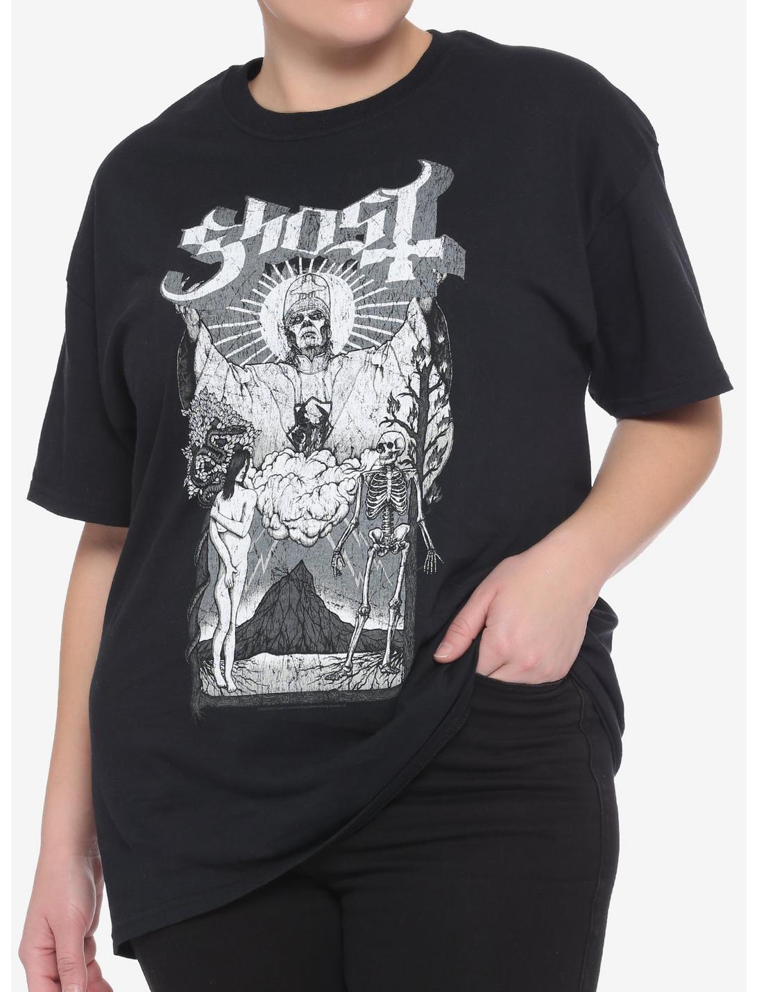 Ghost Tarot Girls T-Shirt Plus Size, BLACK, hi-res