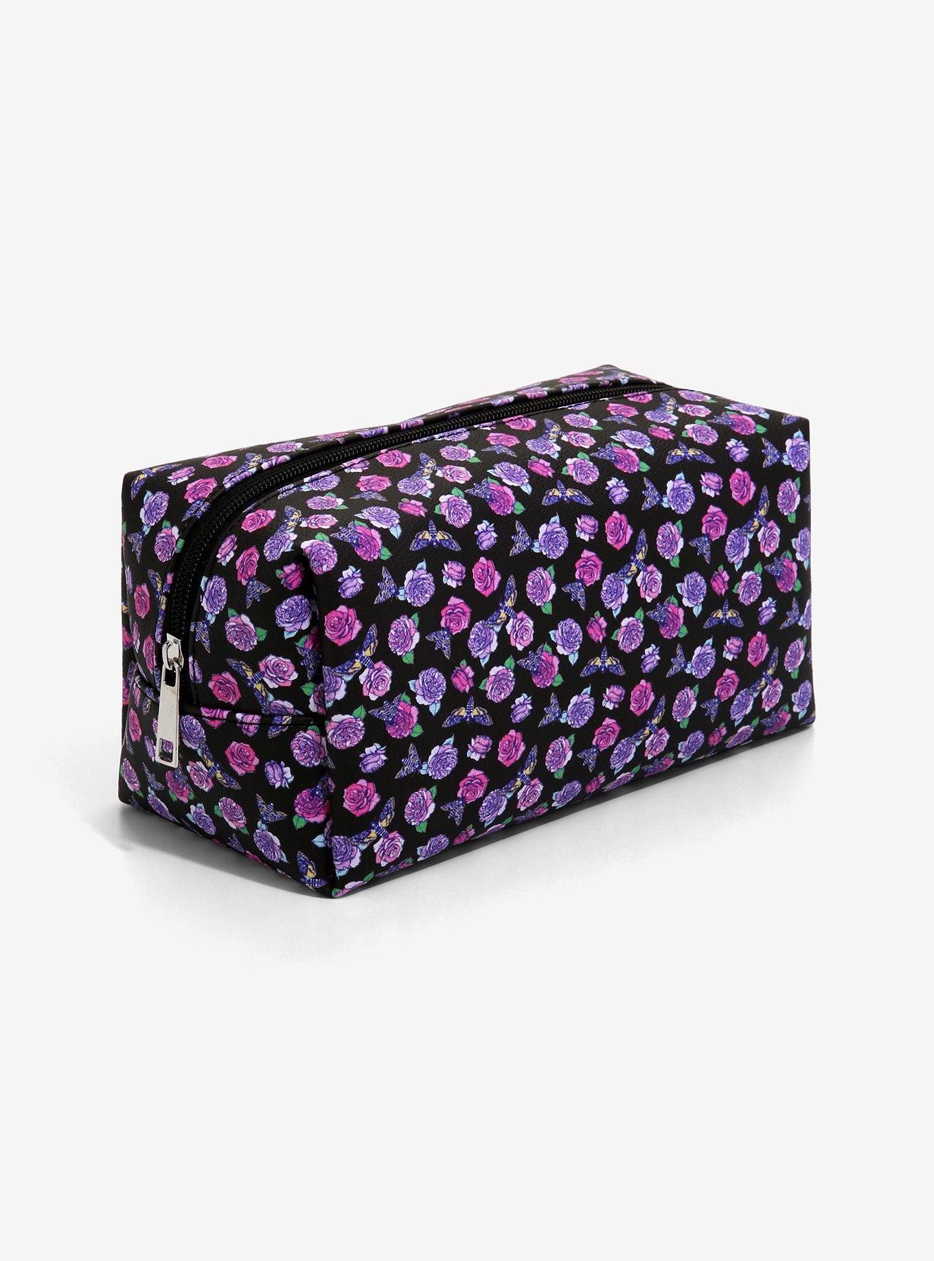 Moth Floral Makeup Bag, , hi-res