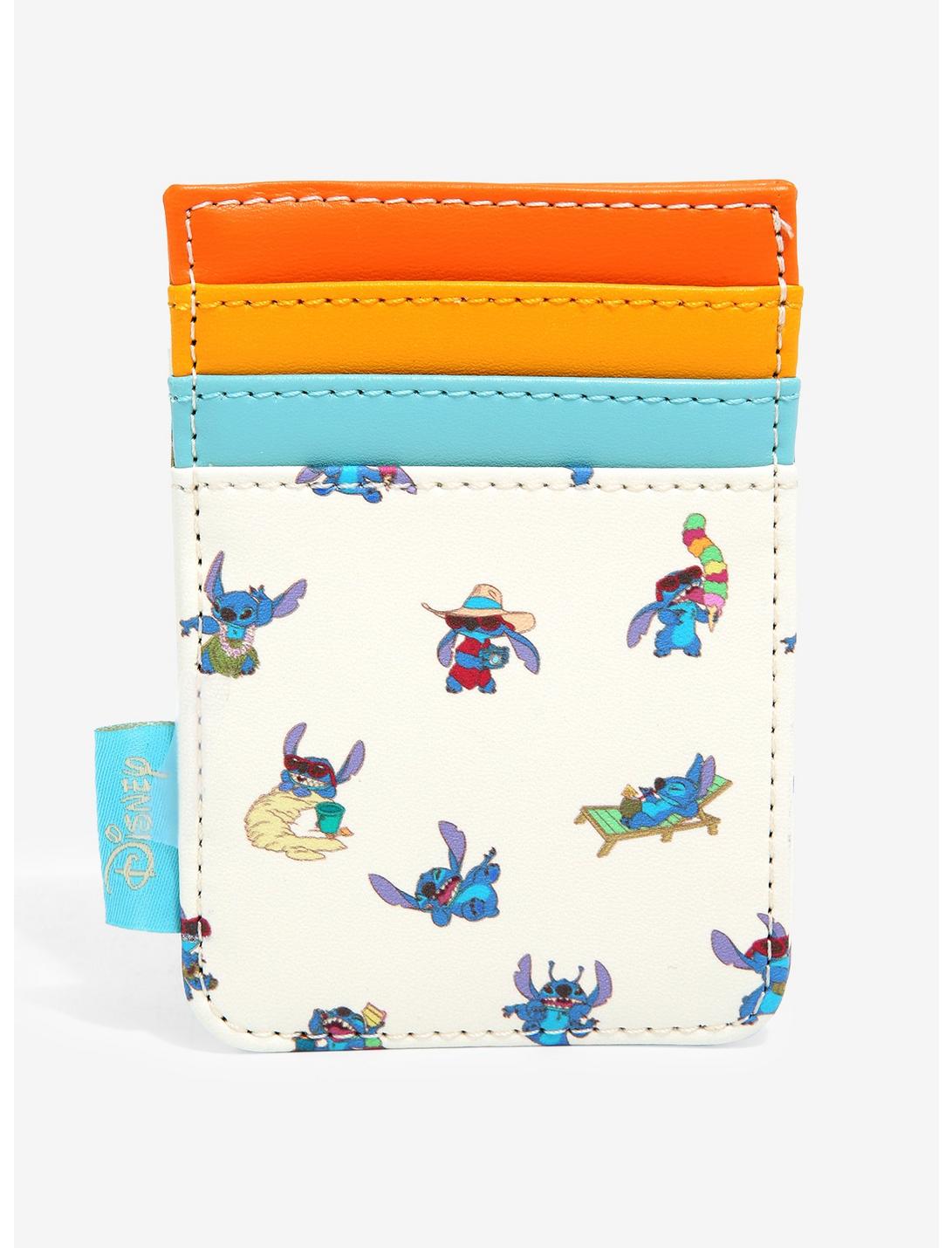 Loungefly Disney Lilo & Stitch Stitch Outfits Allover Print Cardholder - BoxLunch Exclusive, , hi-res