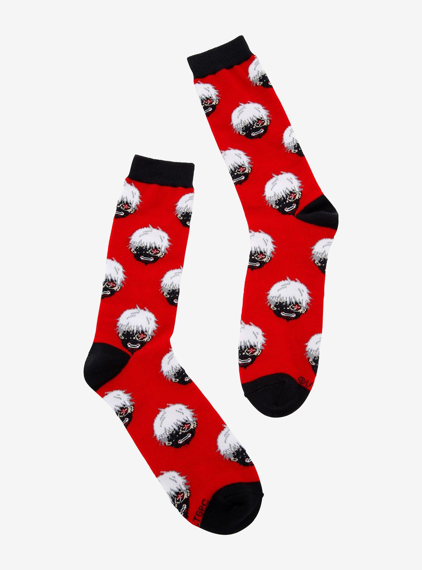 Tokyo Ghoul Chibi Kaneki Crew Socks, , hi-res