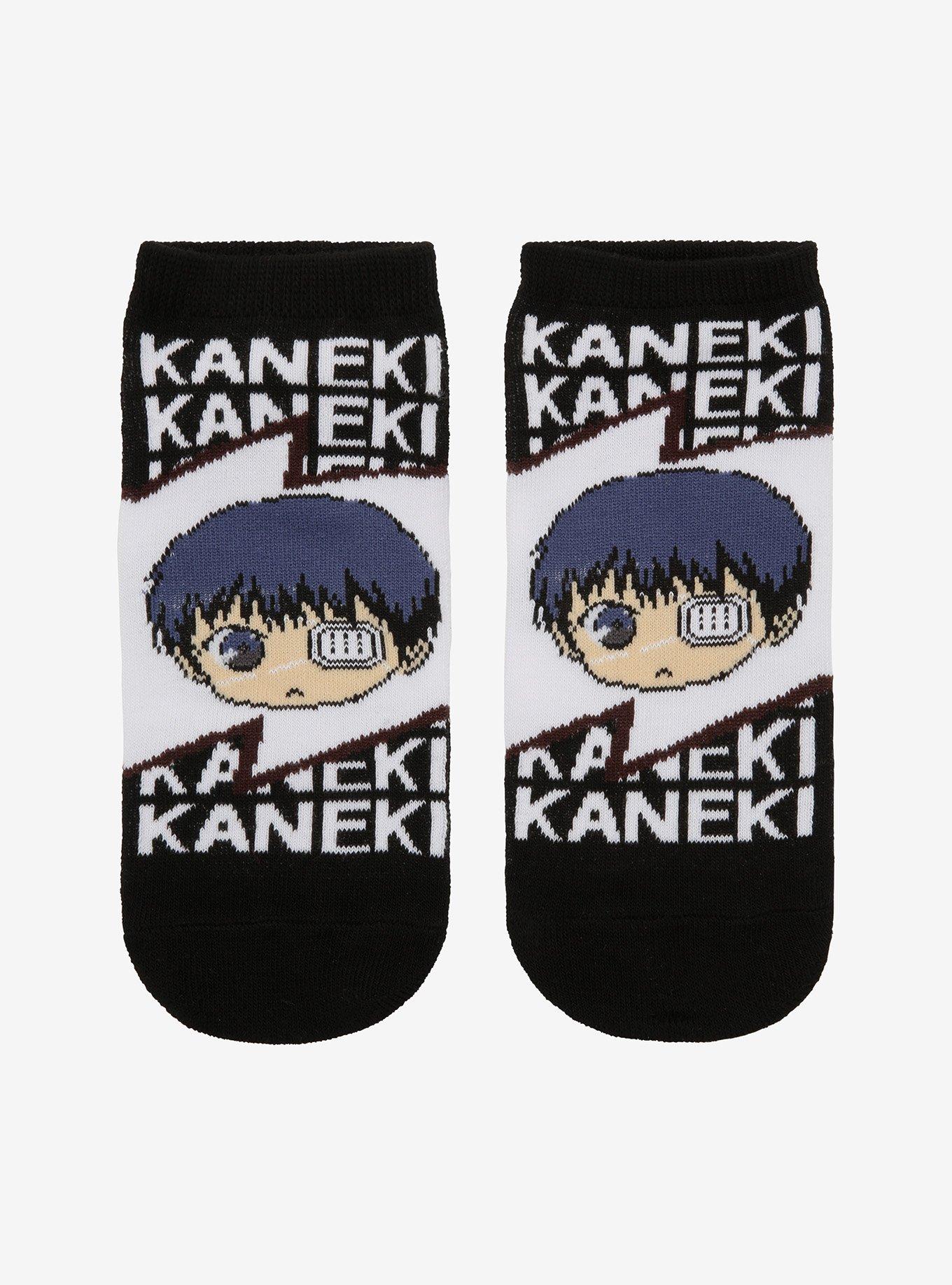 Tokyo Ghoul Kaneki Chibi No-Show Socks, , hi-res