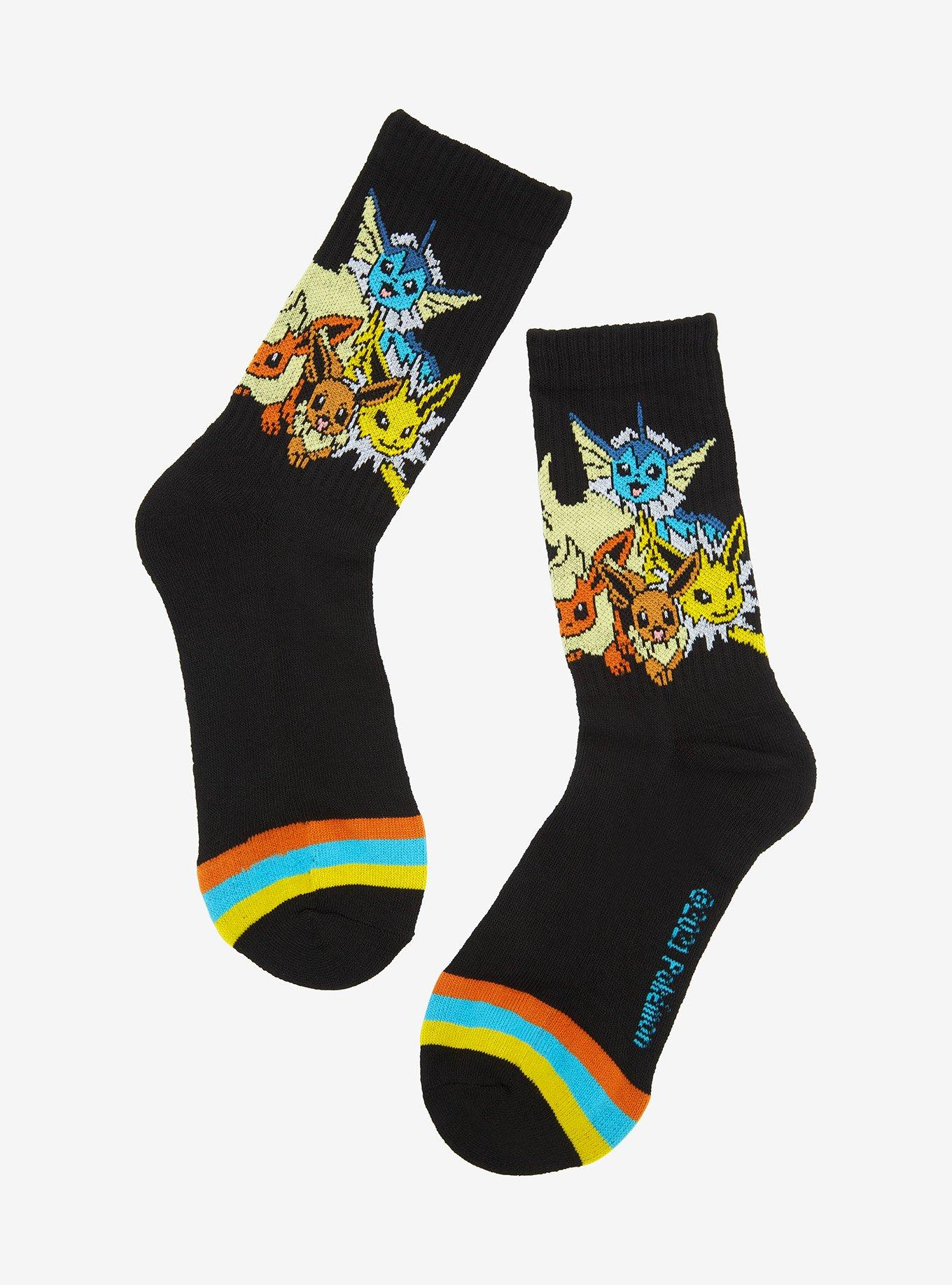 Pokemon Eeveelutions Crew Socks, , hi-res