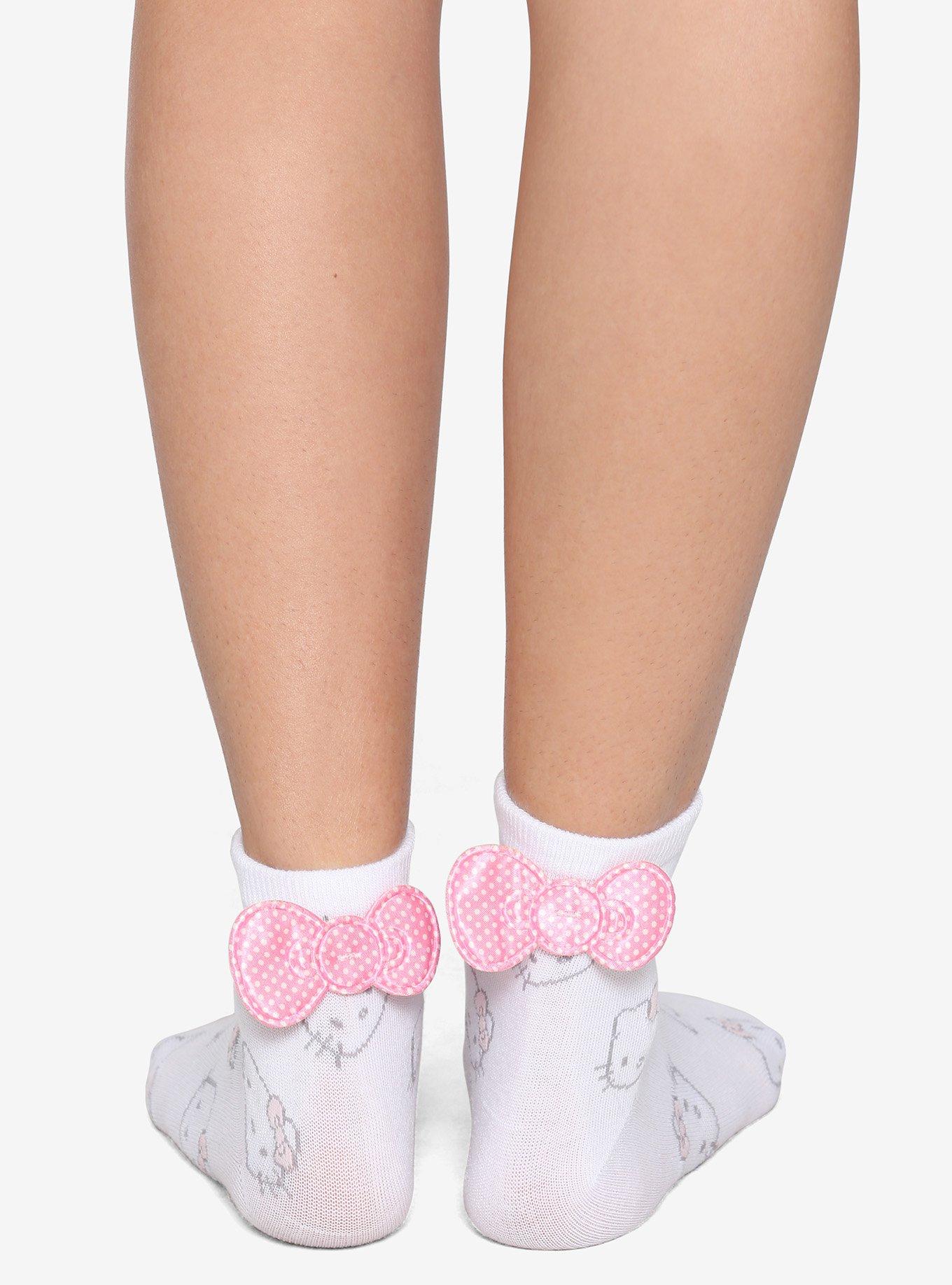 Hello Kitty 3D Bow Crew Socks, , hi-res