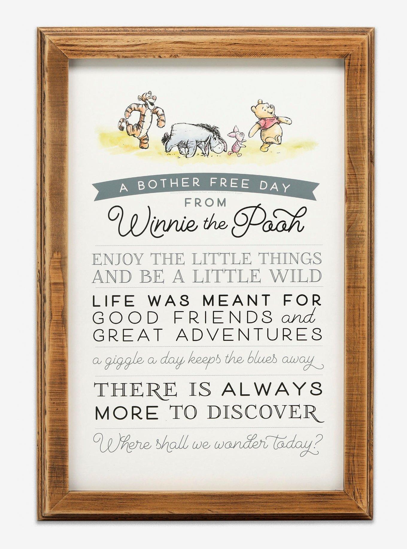 Disney Winnie The Pooh Quote Wood Wall Art, , hi-res