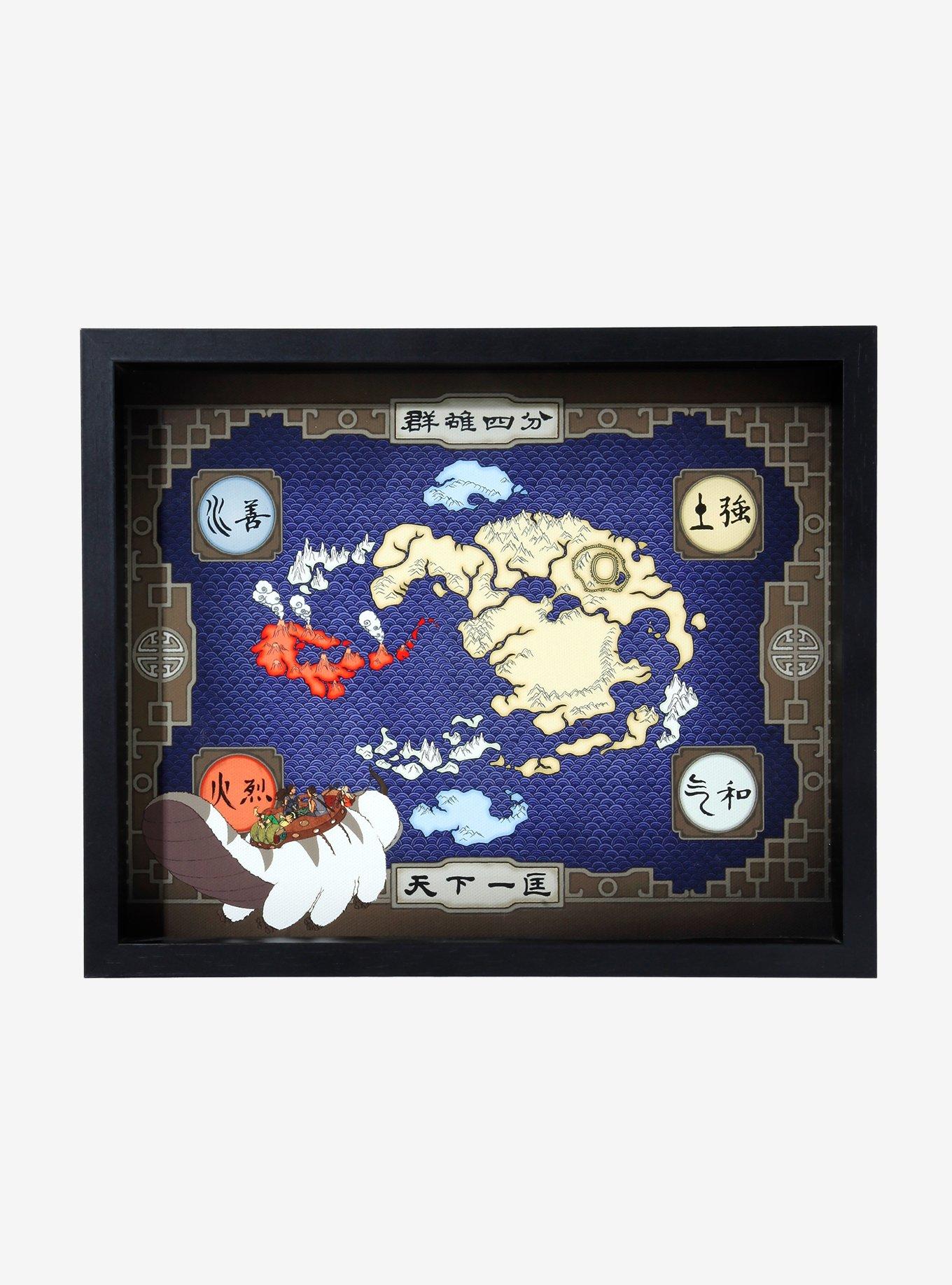 Avatar: The Last Airbender Map Wood Wall Art Hot Topic