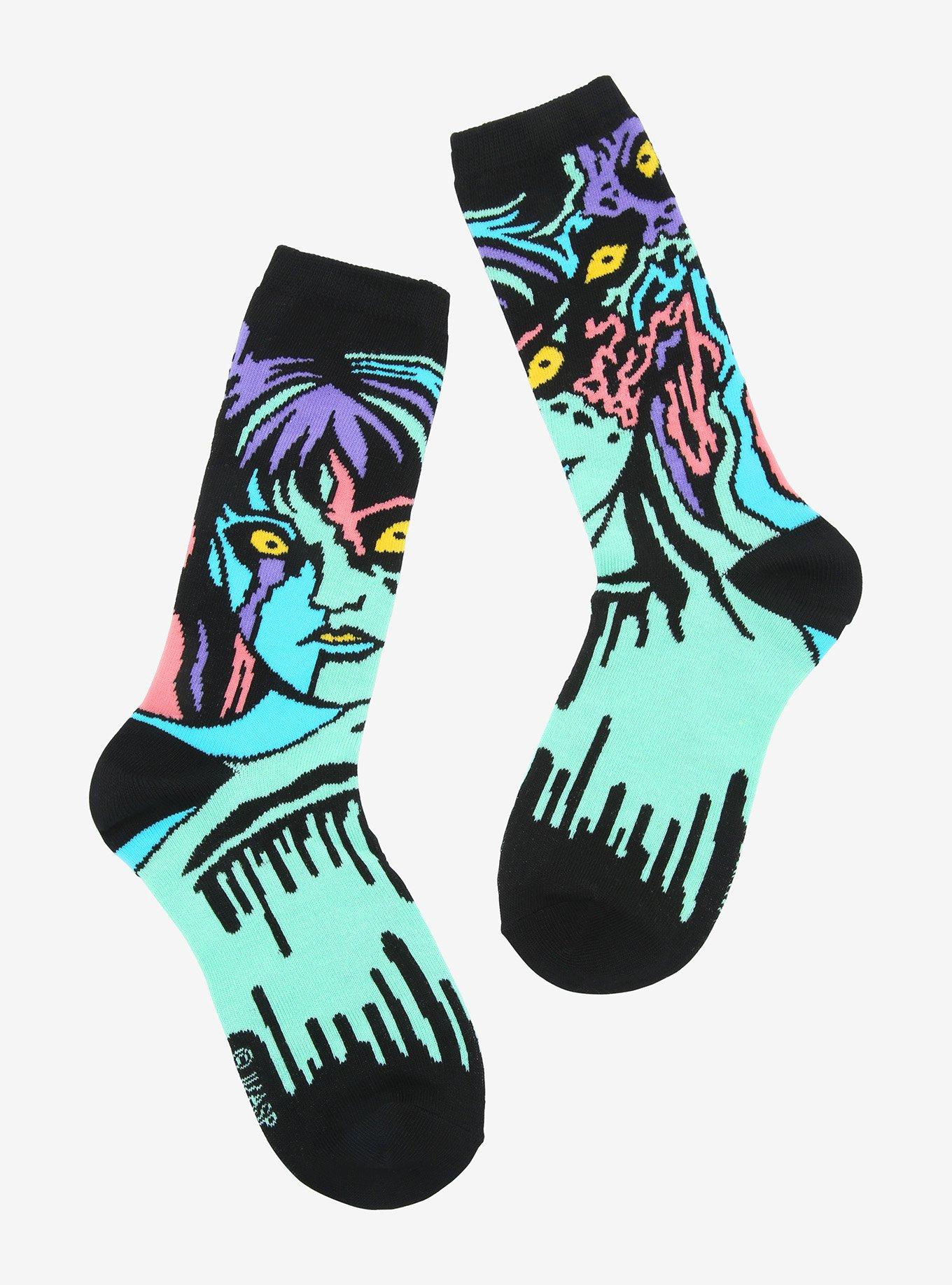 Junji Ito Tomie Pop Crew Socks, , hi-res