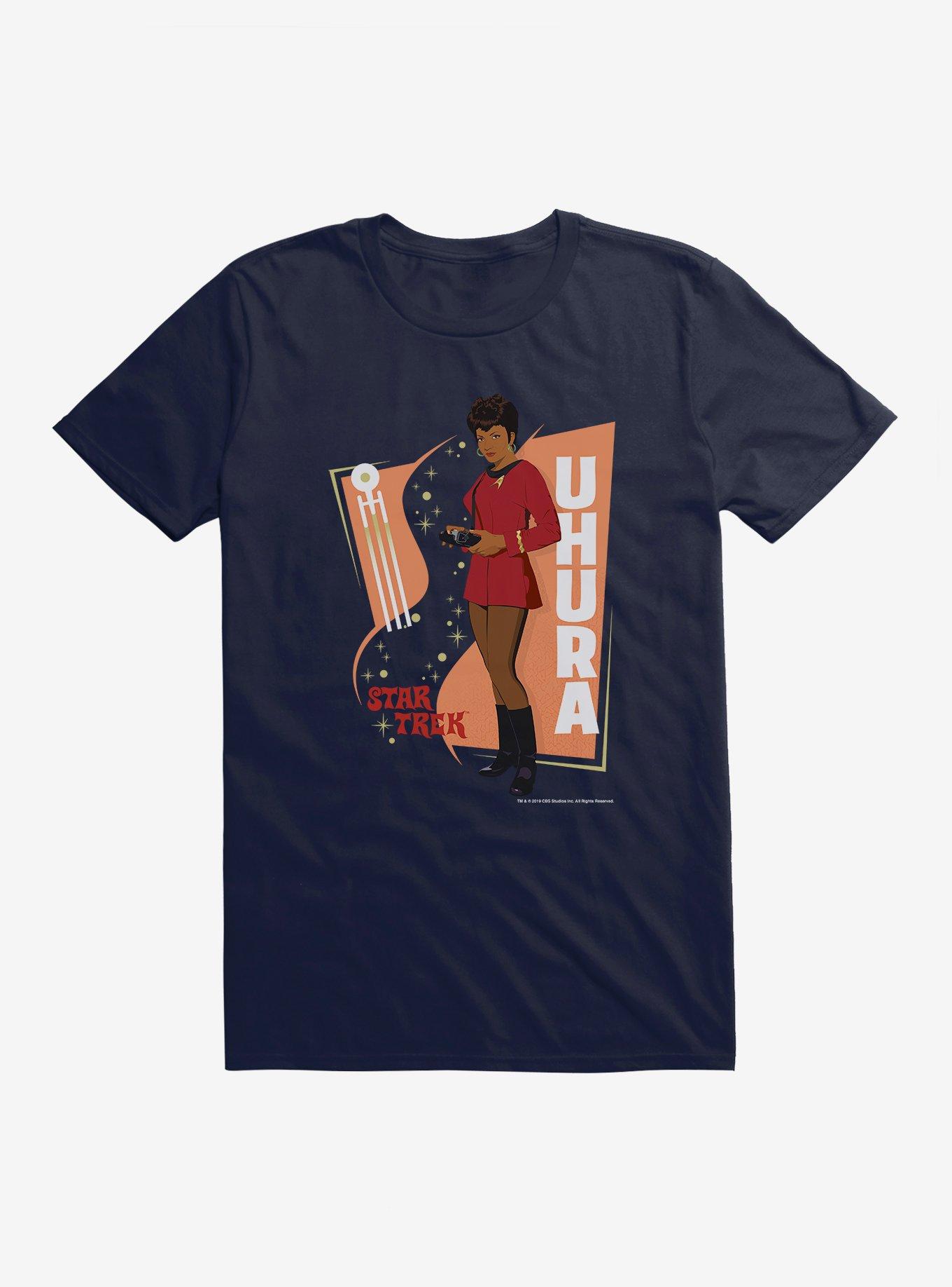Star Trek The Women Of Star Trek Uhura T-Shirt, NAVY, hi-res