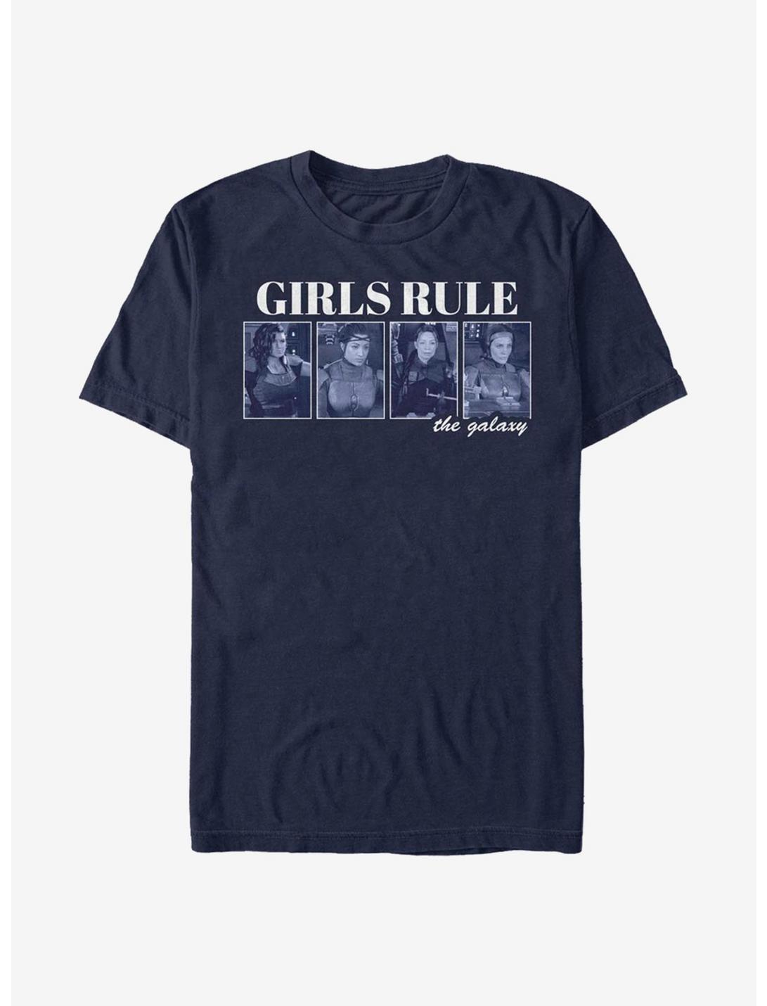 Star Wars The Mandalorian Girls Rule The Galaxy T-Shirt, NAVY, hi-res