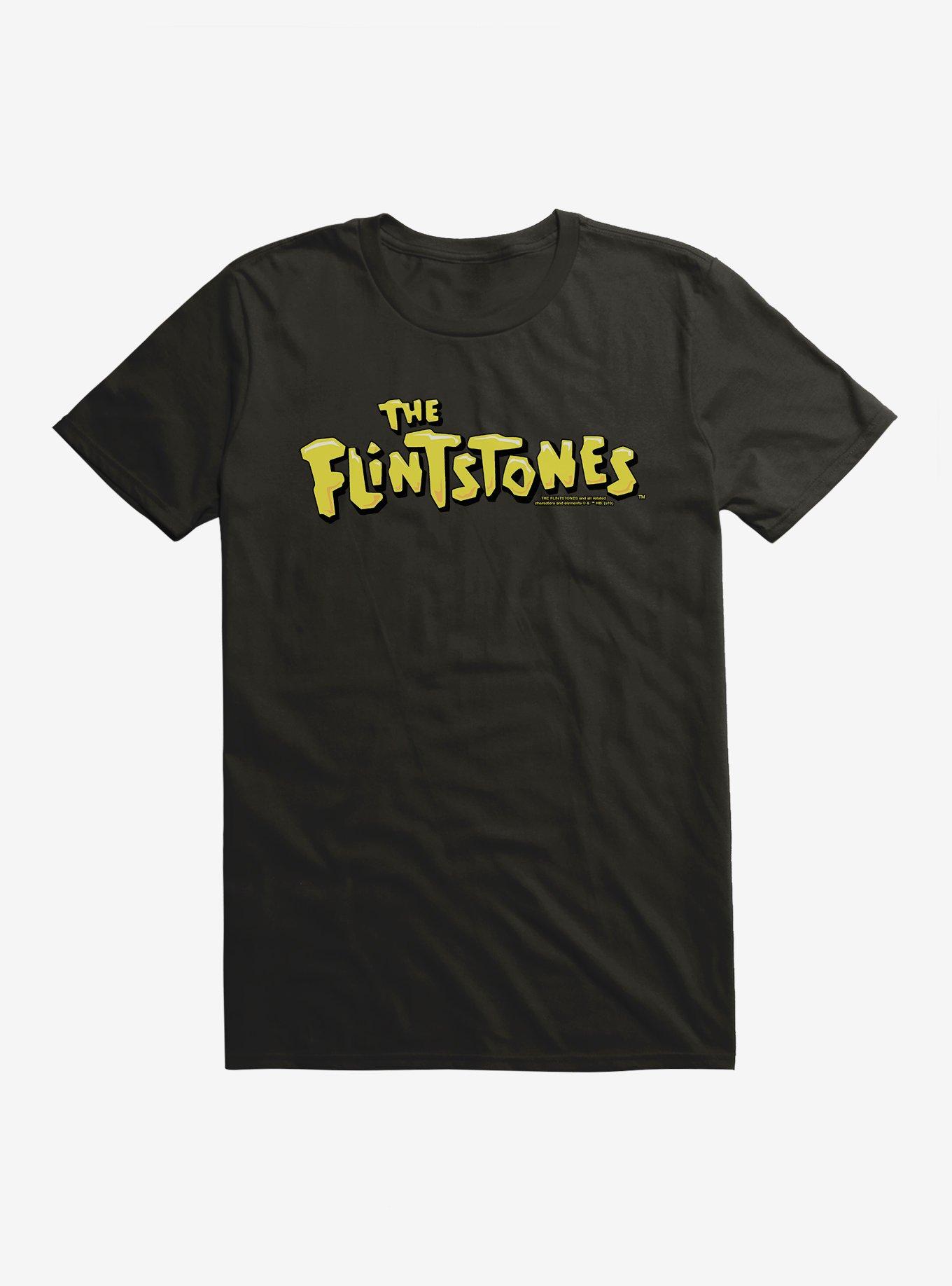 The Flintstones Logo T-Shirt, BLACK, hi-res