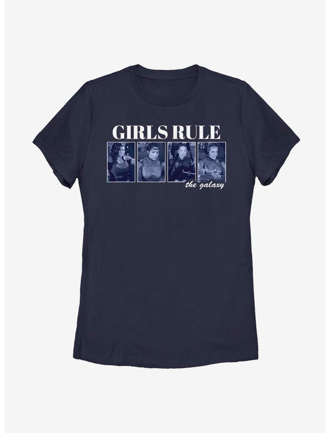 Star Wars The Mandalorian Season 2 Girls Rule The Galaxy Womens T-Shirt, NAVY, hi-res
