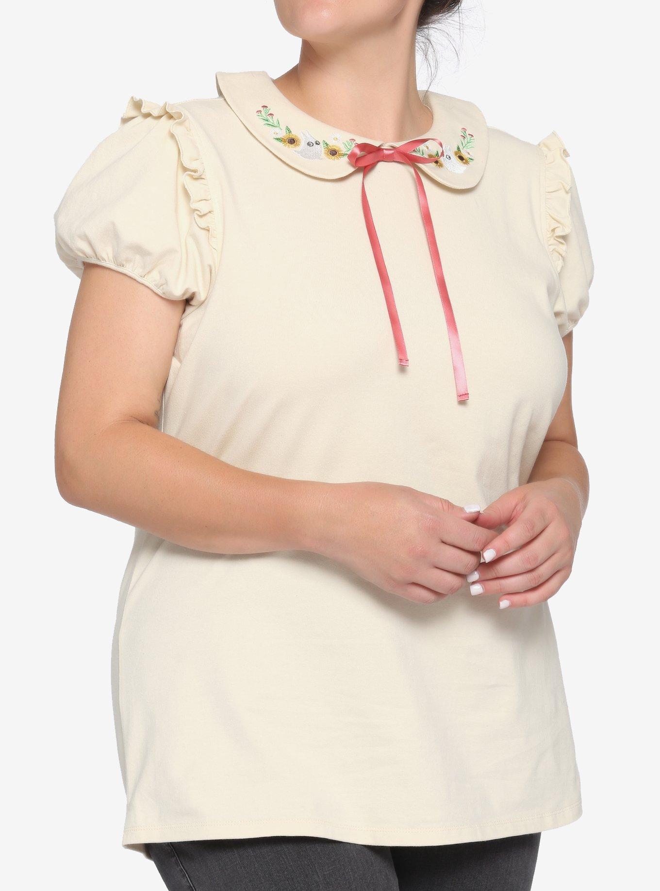 Her Universe Studio Ghibli My Neighbor Totoro Collar Girls Top Plus Size, MULTI, hi-res view 1