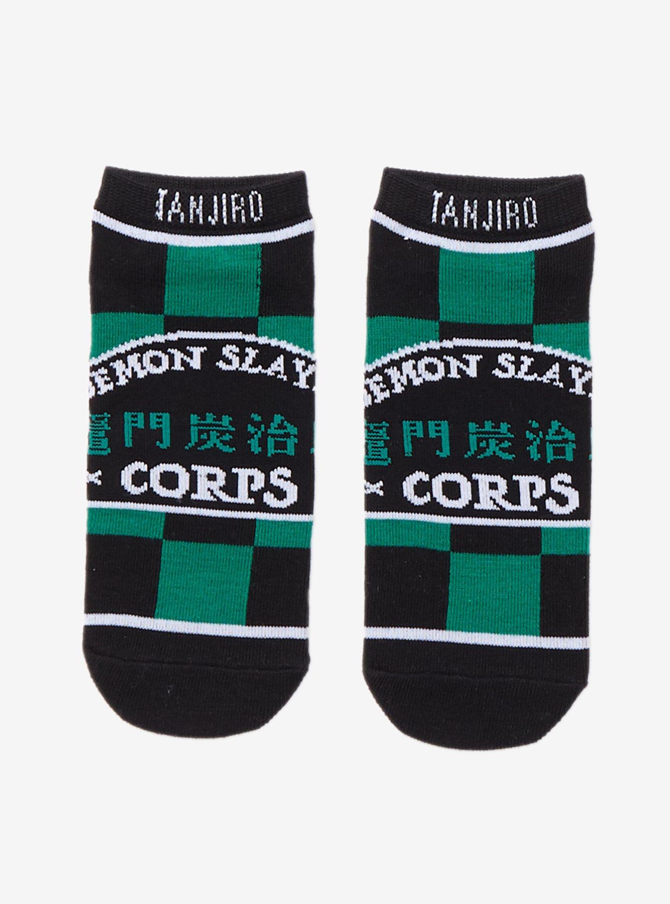 Demon Slayer: Kimetsu No Yaiba Demon Slayer Corps Tanjiro No-Show Socks, , hi-res