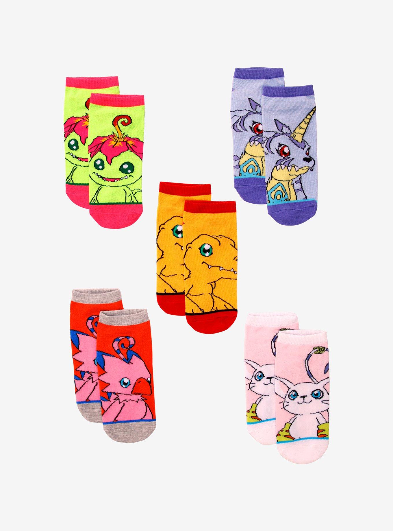 Digimon Characters Sock Set - BoxLunch Exclusive, , hi-res