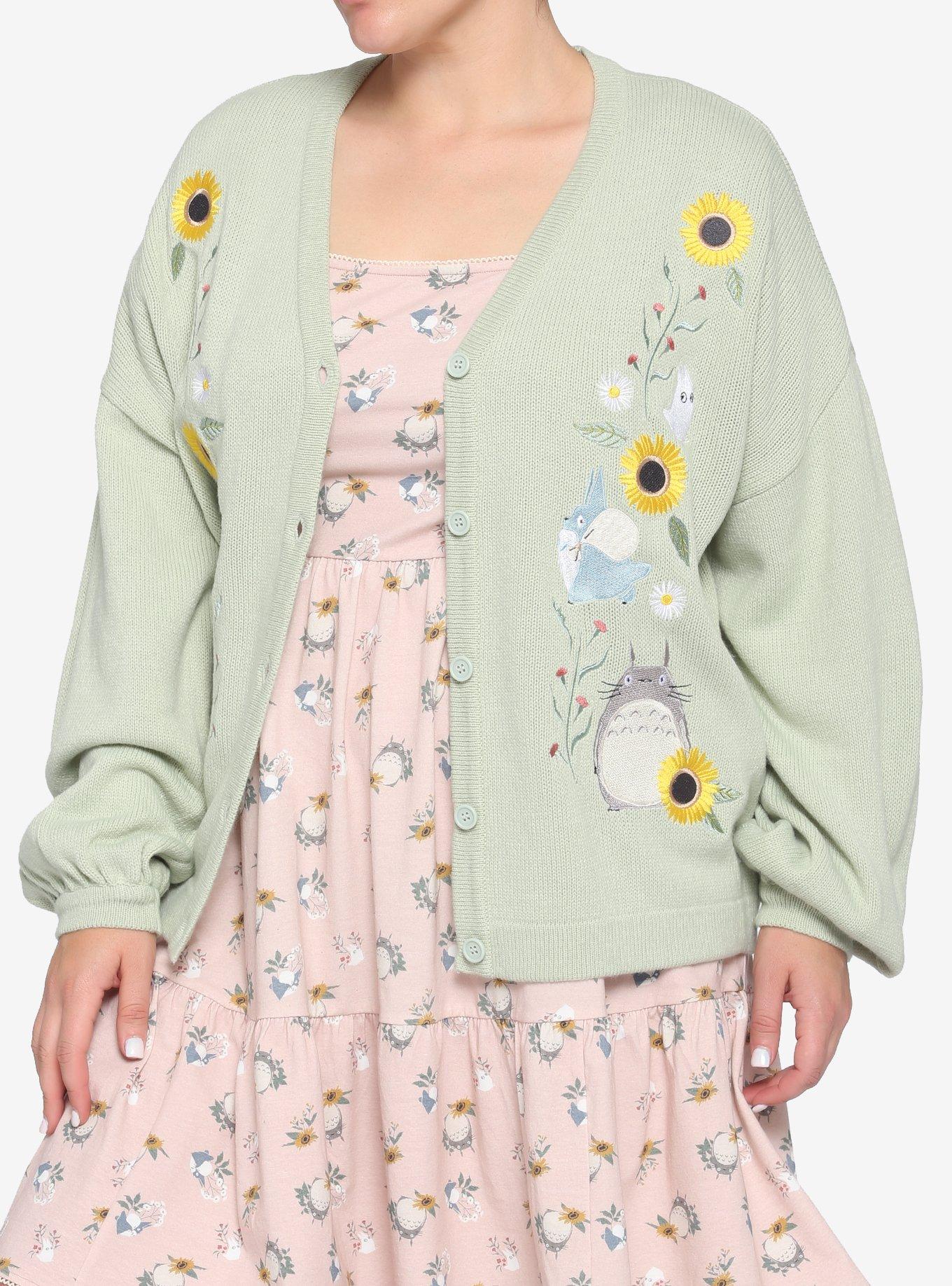 Her Universe Studio Ghibli My Neighbor Totoro Slouch Cardigan Plus Size, MULTI, hi-res