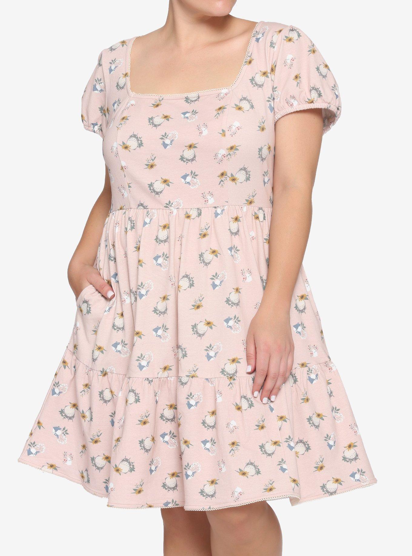 Her Universe Studio Ghibli My Neighbor Tortoro Floral Dress Plus Size, MULTI, hi-res