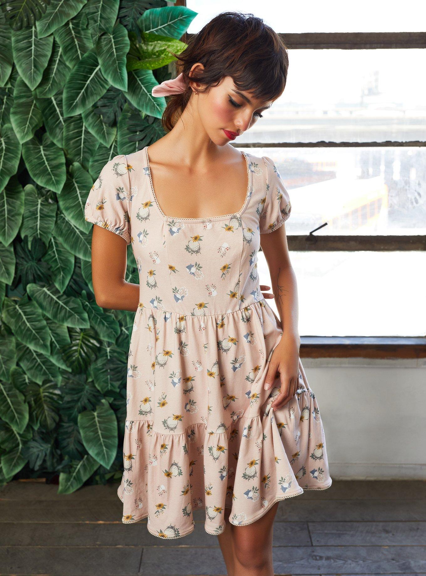 Her Universe Studio Ghibli My Neighbor Tortoro Floral Dress, MULTI, hi-res