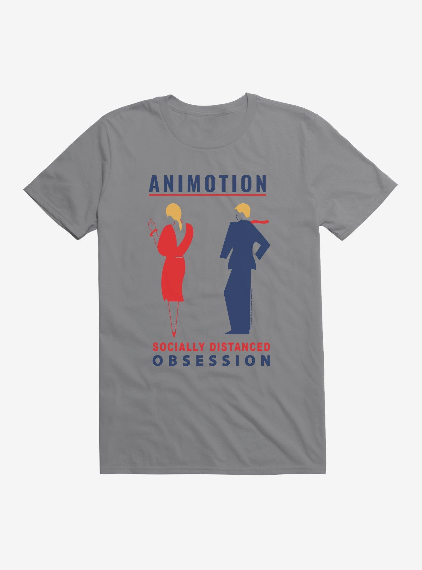 Animotion Socially Distanced T-Shirt, STORM GREY, hi-res