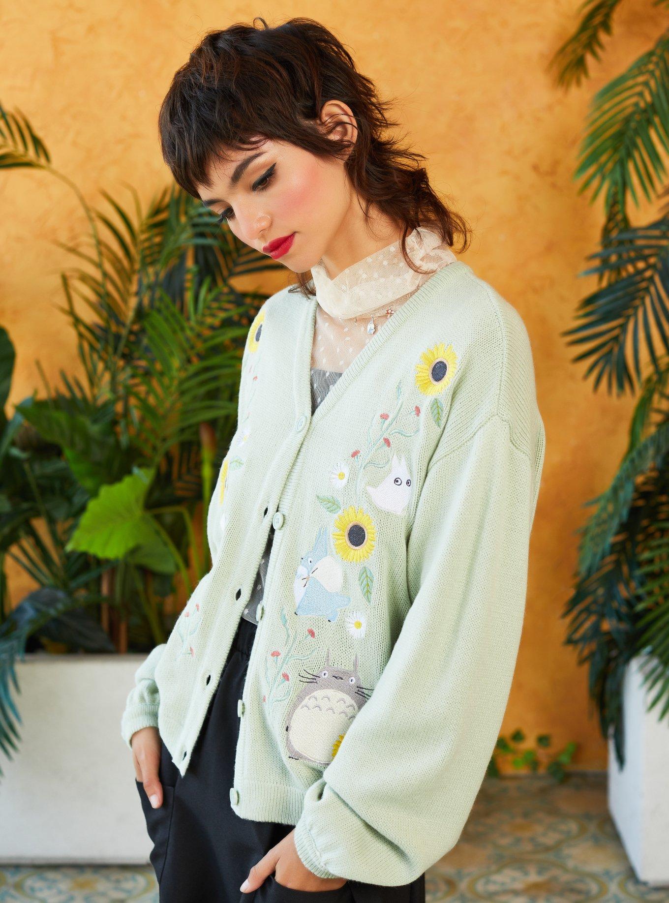 Her Universe Studio Ghibli My Neighbor Totoro Girls Slouch Cardigan, MULTI, hi-res