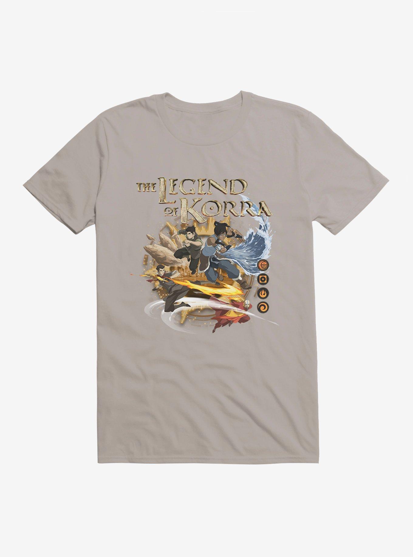 The Legend Of Korra Team Avatar T-Shirt, LIGHT GREY, hi-res