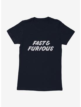 Fast And Furious Round Font Womens T-Shirt, MIDNIGHT NAVY, hi-res
