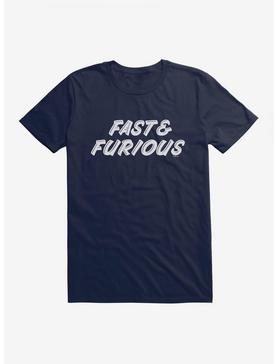 Fast And Furious Round Font T-Shirt, MIDNIGHT NAVY, hi-res