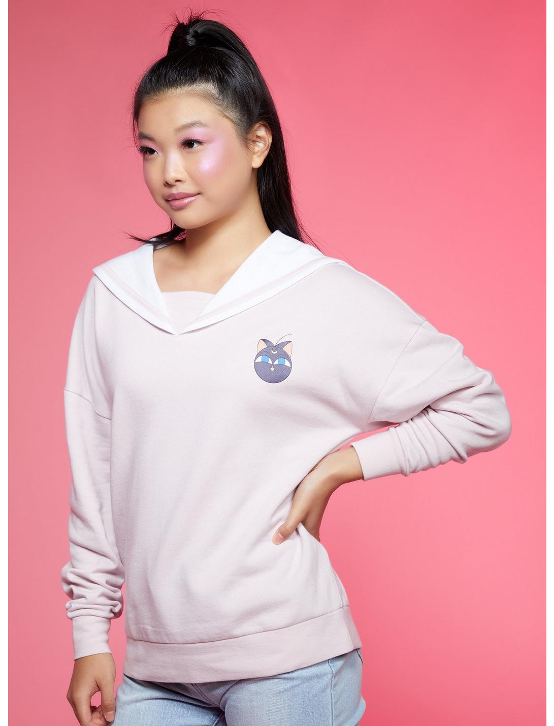 Sailor Moon Chibi-Usa Schoolgirl Collar Girls Sweatshirt, MULTI, hi-res