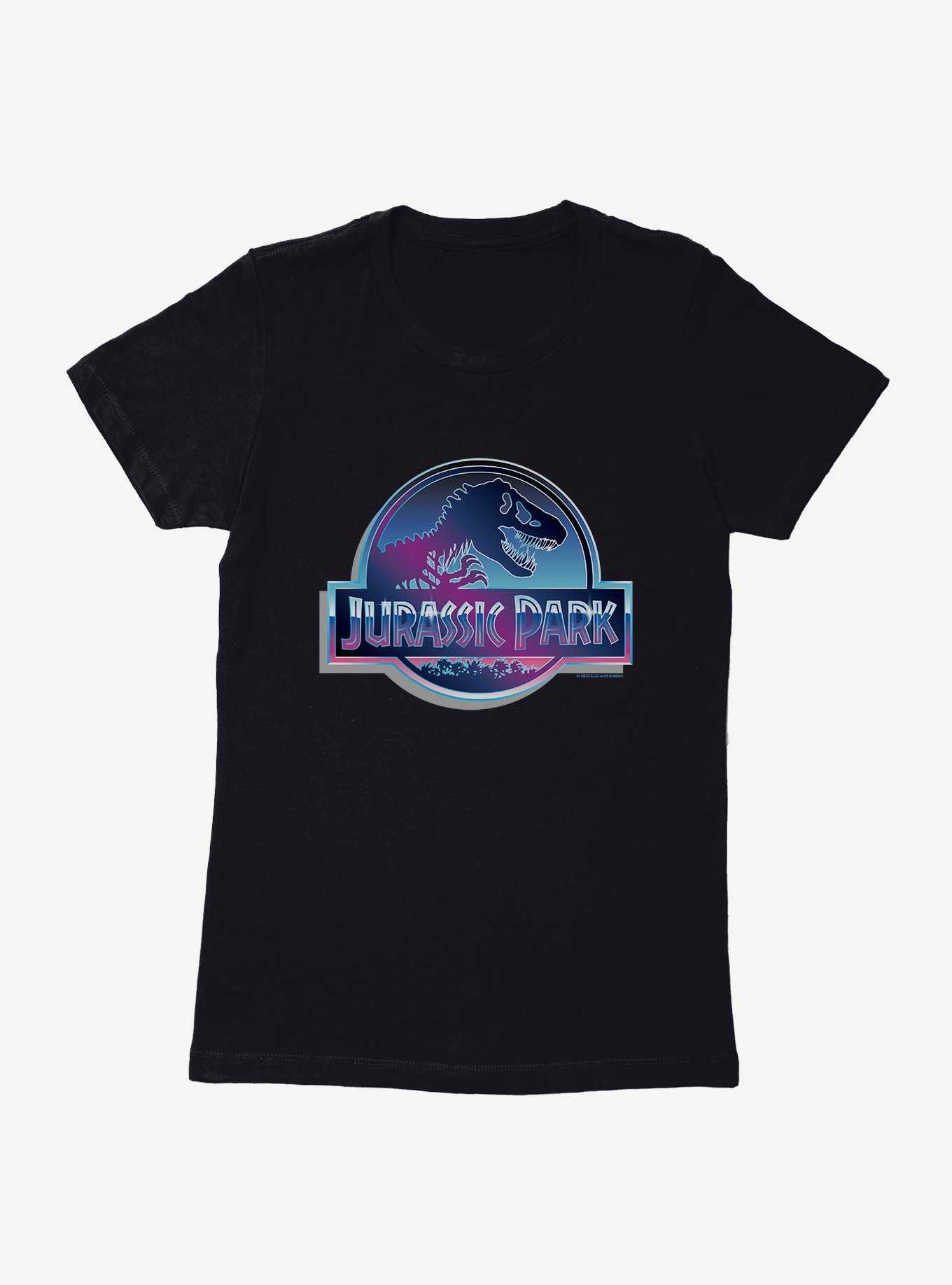 Jurassic World Metal Logo Womens T-Shirt, , hi-res