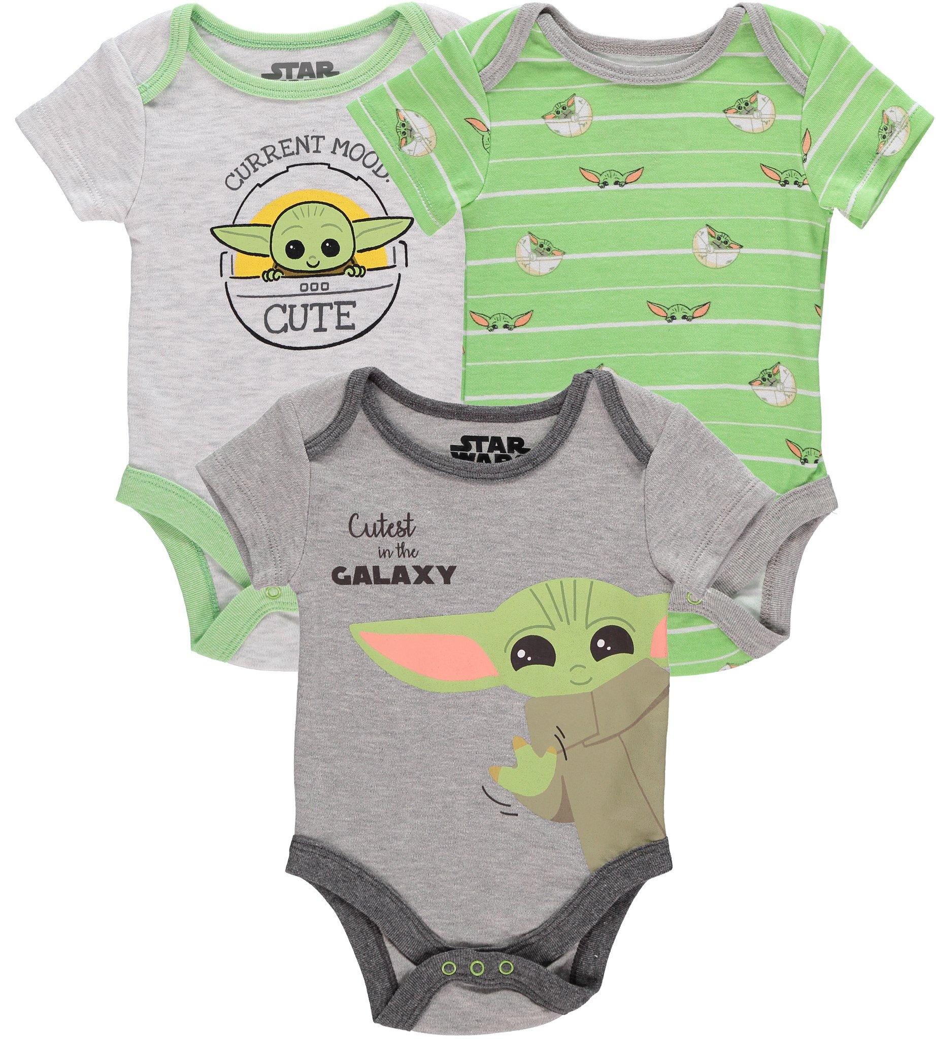 Star Wars The Mandalorian The Child Cute Infant One-Piece Set, BLACK, hi-res