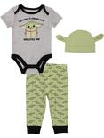Star Wars The Mandalorian The Child Force Is Strong Infant Outfit Set, NATURAL, hi-res
