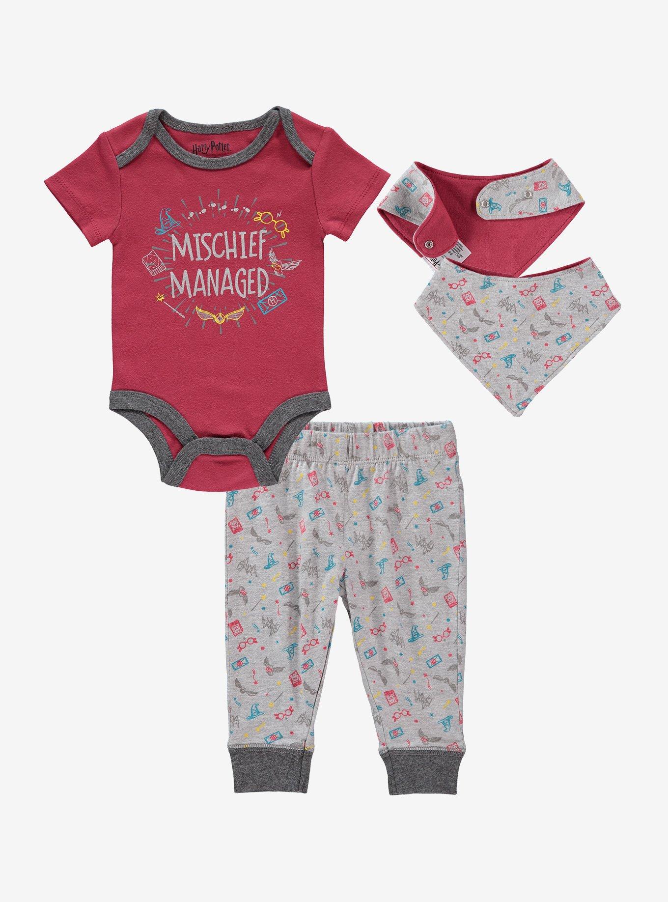 Harry Potter Infant 3-Piece Outfit Set, BLACK, hi-res