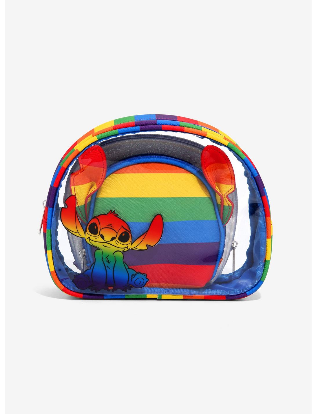 Disney Pride Lilo & Stitch Rainbow Cosmetic Bag Set - BoxLunch Exclusive, , hi-res