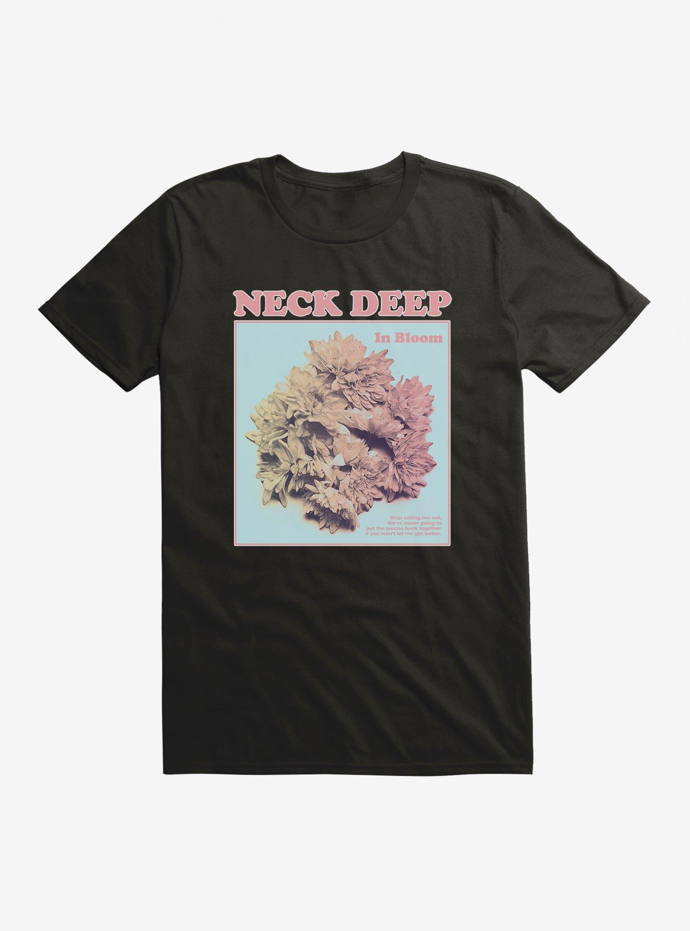 Neck Deep In Bloom T-Shirt, BLACK, hi-res