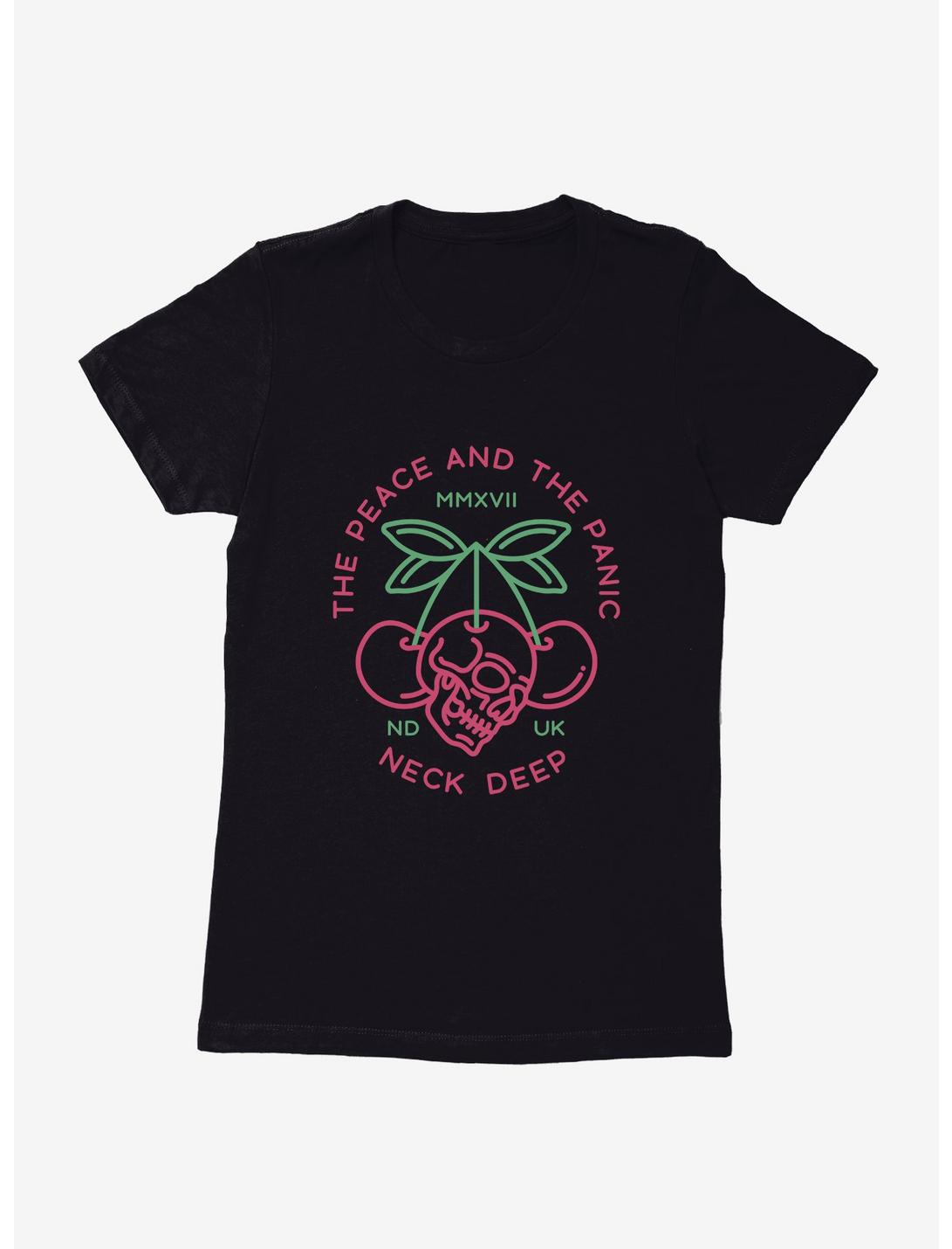 Neck Deep The Peace And The Panic Cherry Skull Womens T-Shirt, , hi-res