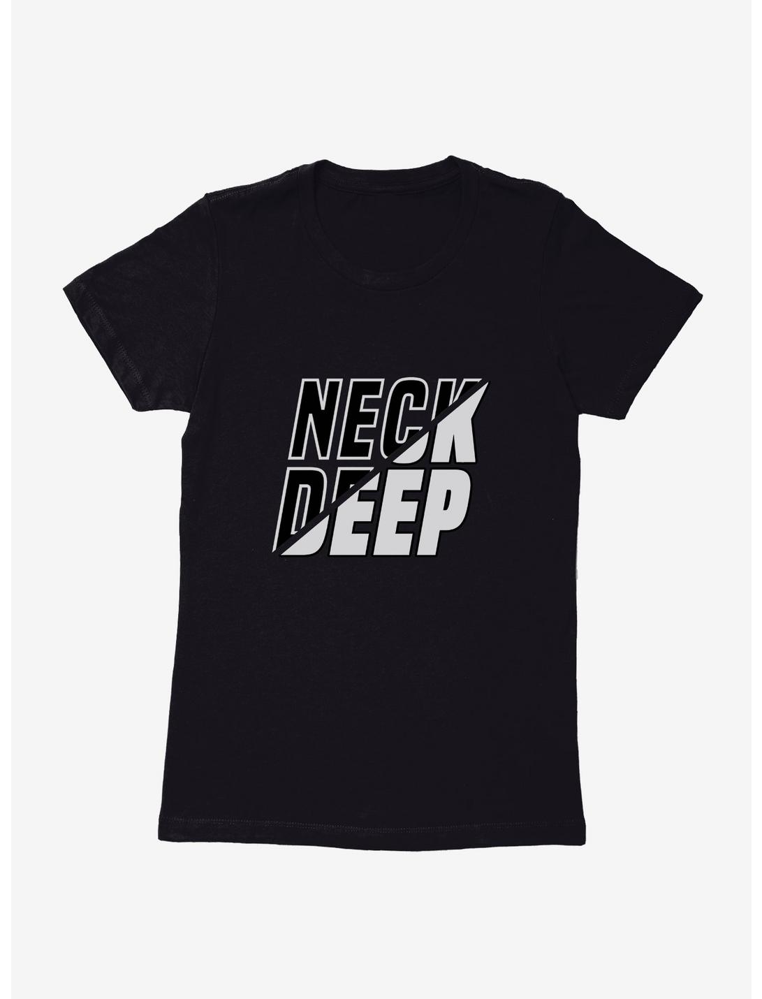 Neck Deep Split Script Womens T-Shirt, , hi-res