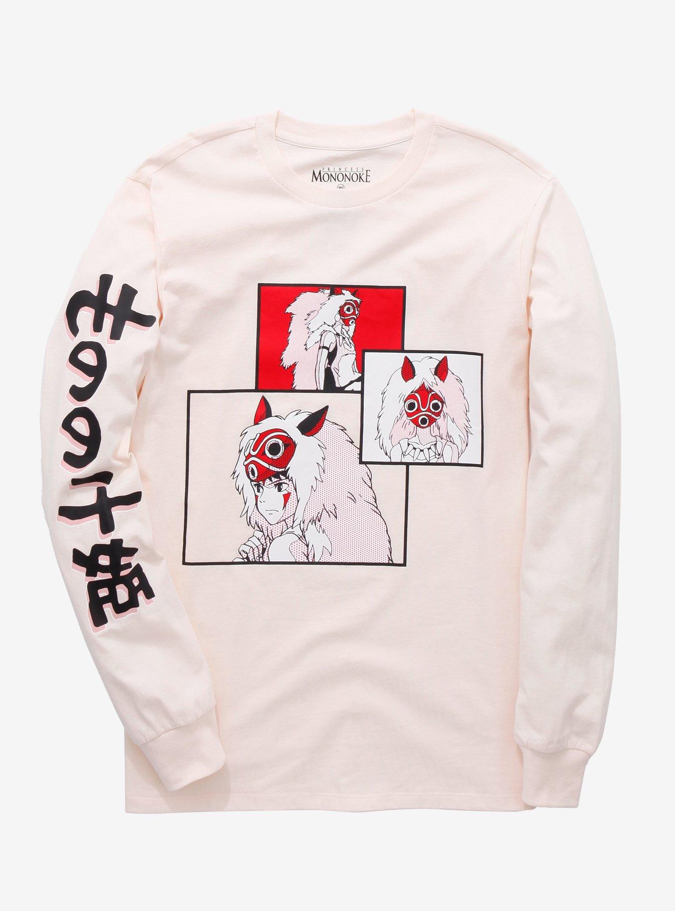 Studio Ghibli Princess Mononoke San Panels Long Sleeve T-Shirt 