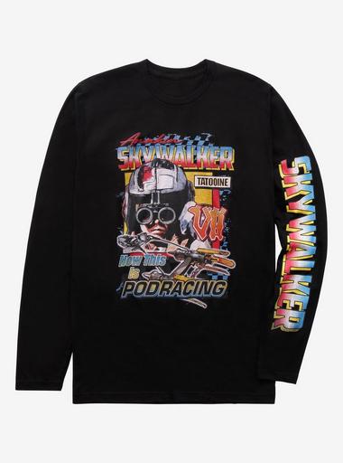 Star Wars The Phantom Menace Skywalker Podracing Long Sleeve