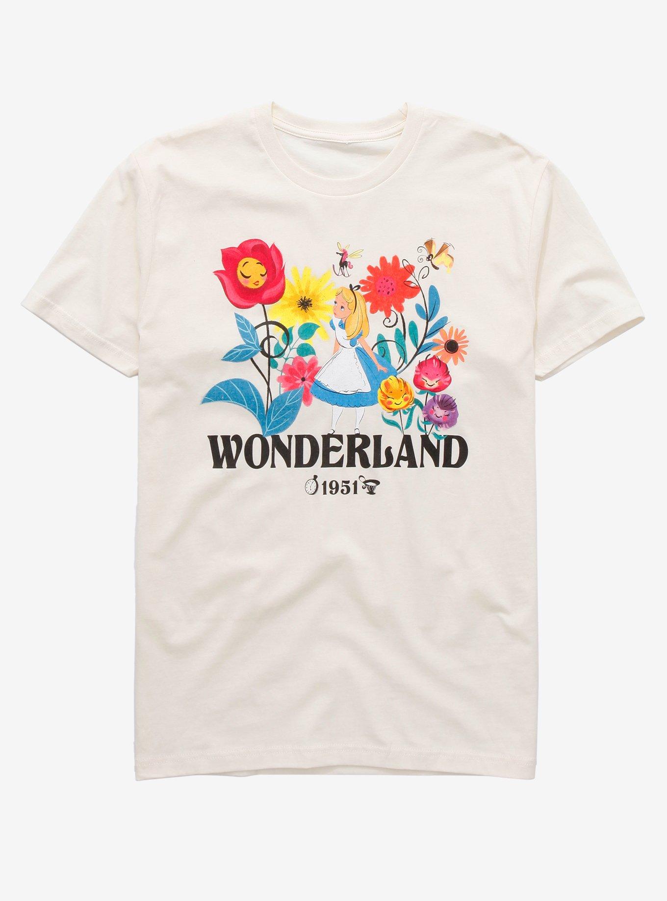 Disney Alice in Wonderland Flowers 1951 T-Shirt, , hi-res