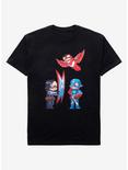 Marvel The Falcon and the Winter Soldier Chibi T-Shirt, BLACK, hi-res