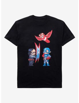 Marvel The Falcon and the Winter Soldier Chibi T-Shirt, , hi-res